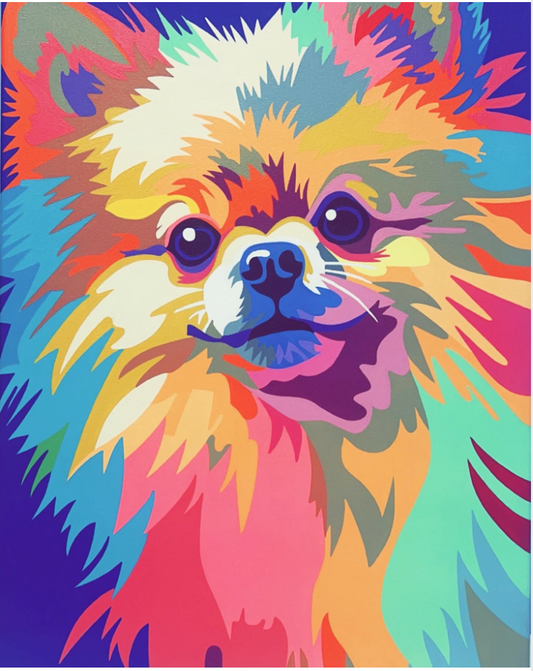 Abstract Pup Portrait