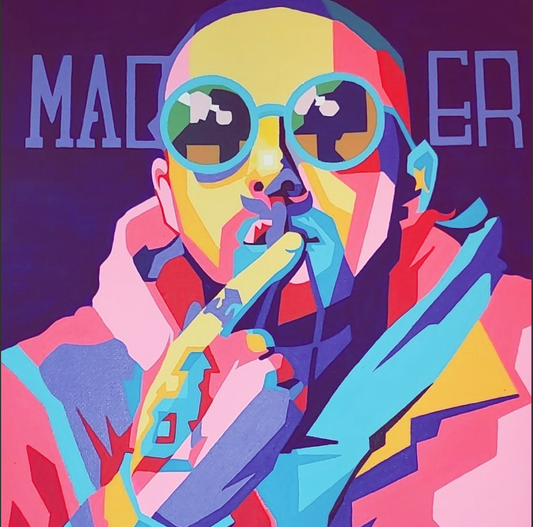 Abstract Mac Miller Portrait