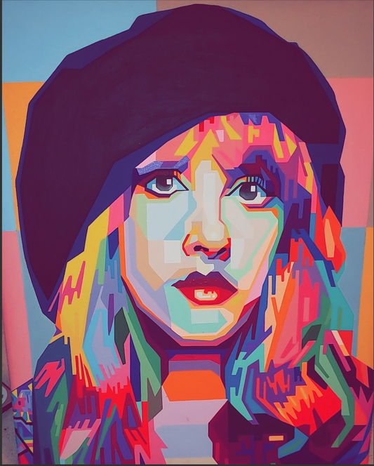 Abstract Stevie Nicks Portrait